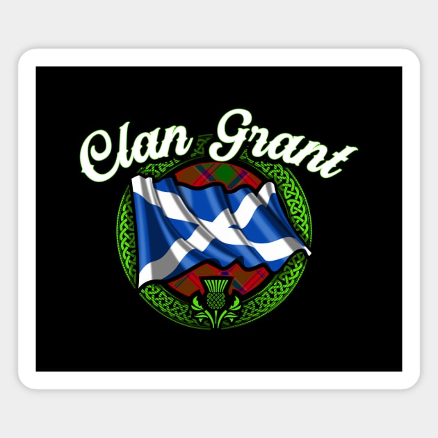 Scottish Flag Clan Grant Magnet by Celtic Folk